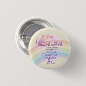 Pink Bear Pastel Airplane Balloon  Ronde Button 3,2 Cm (Voorkant /achterkant)