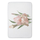 Pink Bearded Iris Flower Botanical Design Badmat (Voorkant Verticaal)