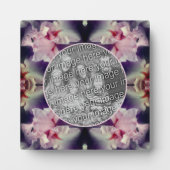 Pink Bearded Iris Flowers Voeg je foto toe Fotoplaat (Voorkant)