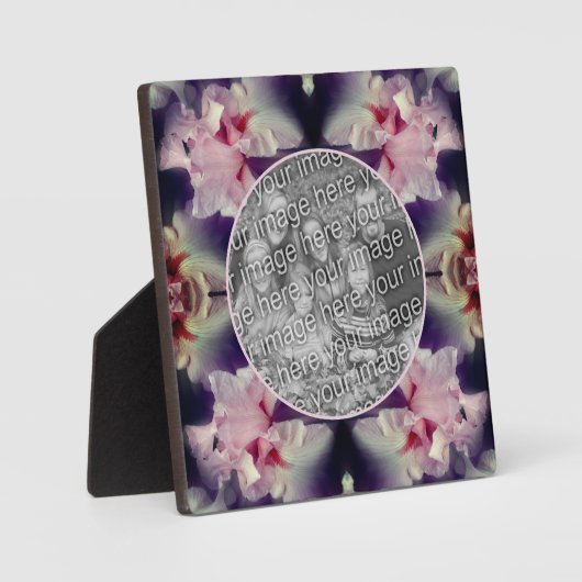 Pink Bearded Iris Flowers Voeg je foto toe Fotoplaat (Voorkant)