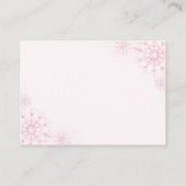 Pink Bearly Wait Books for Baby Card Informatiekaartje (Achterkant)