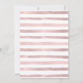 Pink Bearly Wait Eucalyptus Baby shower Uitnodigen Kaart (Achterkant)