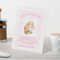 Pink Beatrix Potter Gingham-Baby shower
