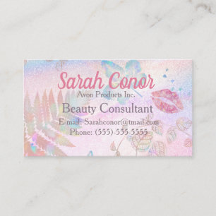 Pink Beauty Consultant Visitekaartje