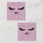 Pink Beauty Flat Loyalty Card | Feminine Aesthetic (Voorkant / Achterkant)