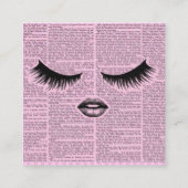 Pink Beauty Flat Loyalty Card | Feminine Aesthetic (Achterkant)