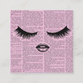 Pink Beauty Flat Loyalty Card | Feminine Aesthetic (Voorkant)