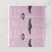 Pink Beauty Folded Loyalty Card Feminine Aesthetic (Buitenkant ongevouwen)