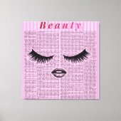 Pink Beauty Stretched Canvas Wall Art | Feminine  (Voorkant)
