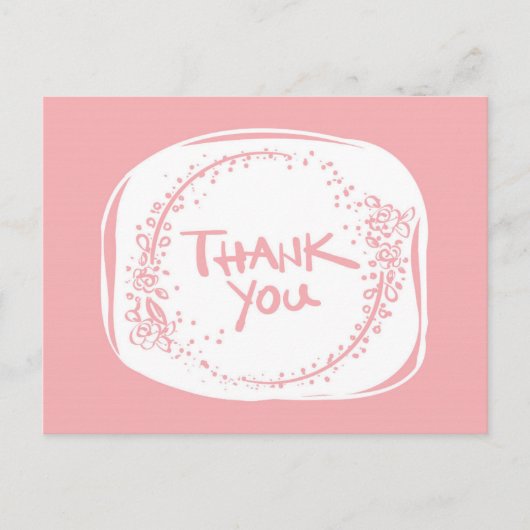 PINK bedankt kaart (Voorkant)