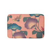 Pink Bee Flower Classic Hokusai Art Badmat (Voorkant)
