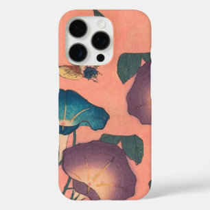 Pink Bee Flower Classic Hokusai Art iPhone 16 Pro Hoesje