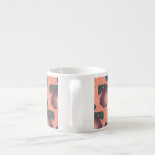 Pink Bee Flower Classic Hokusai Art Espresso Kop (Achterkant)