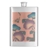 Pink Bee Flower Classic Hokusai Art Flacon (Voorkant)