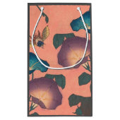 Pink Bee Flower Classic Hokusai Art Klein Cadeauzakje (Achterkant)