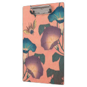 Pink Bee Flower Classic Hokusai Art Klembord (Links)