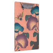 Pink Bee Flower Classic Hokusai Art Klembord (Rechts)
