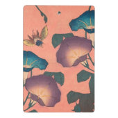 Pink Bee Flower Classic Hokusai Art Mini Klembord (Achterkant)