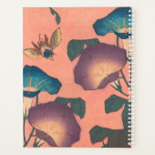 Pink Bee Flower Classic Hokusai Art Planner (Achterkant)