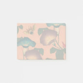 Pink Bee Flower Classic Hokusai Art Post-it® Notes (Voorkant)