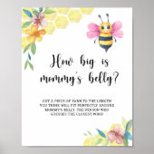 Pink Bee how big is mommy's belly game Poster (Voorkant)