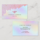 pink bee-logo visitekaartje (Voorkant / Achterkant)