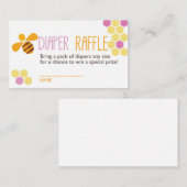 Pink Bee Luier Raffle Ticket Informatiekaartje (Voorkant / Achterkant)