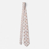 Pink Bee Pattern Custom Necktie Stropdas (Achterkant)