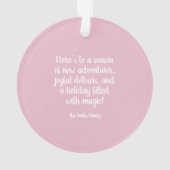 Pink Beetle Holiday Ornament (achterkant)