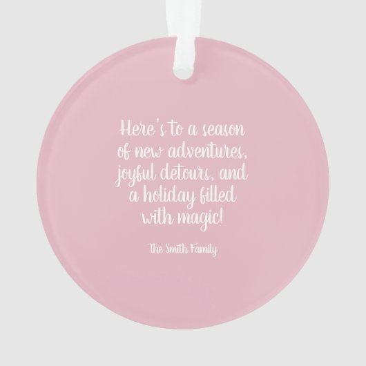 Pink Beetle Holiday Ornament (achterkant)