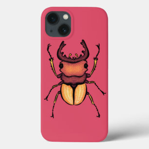 Pink Beetle Insect Lover Art Case-Mate iPhone Case