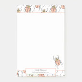 Pink Beetles Notitieblok met contactgegevens Post-it® Notes (Voorkant)