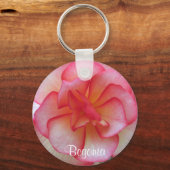 Pink Begonia Sleutelhanger (Voorkant)