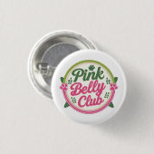 Pink Belly Club Logo Button Pin (Voorkant /achterkant)