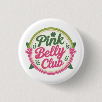 Pink Belly Club Logo Button Pin