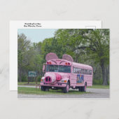 Pink Ben Wheeler, Texas, Hogfest Bus Briefkaart (Voorkant / Achterkant)
