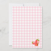 Pink Berry eerste verjaardag Kaart (Achterkant)