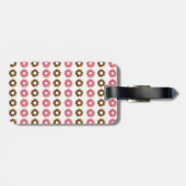 Pink Berry Sprinkle Donut Bagagelabel (Achterkant horizontaal)