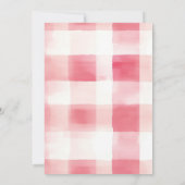 Pink Berry Sweet Baby shower Invitation Kaart (Achterkant)