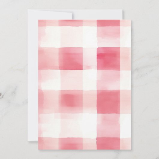 Pink Berry Sweet Baby shower Invitation Kaart (Achterkant)