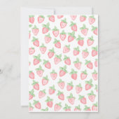 Pink Berry Sweet Baby shower Kaart (Achterkant)