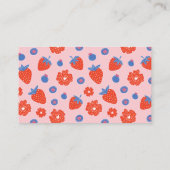 Pink Berry Sweet Blooms & Berries Boeken voor Baby Informatiekaartje (Achterkant)