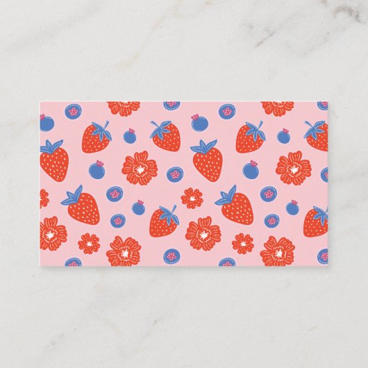 Pink Berry Sweet Blooms & Berries Boeken voor Baby Informatiekaartje (Achterkant)