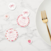 Pink Berry Sweet Strawberry Baby shower Confetti (Groep)