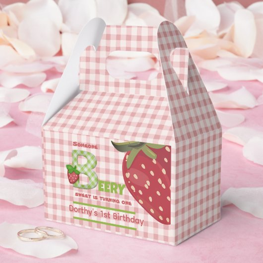 Pink Berry Sweet Strawberry Favoriet Box Bedankdoosjes (Huwelijk)