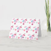 Pink Berry Sweet Sweetheart Valentijn Baby shower Bedankkaart (Achterkant)