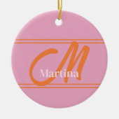 Pink Best Golf Score Ornament (Voorkant)