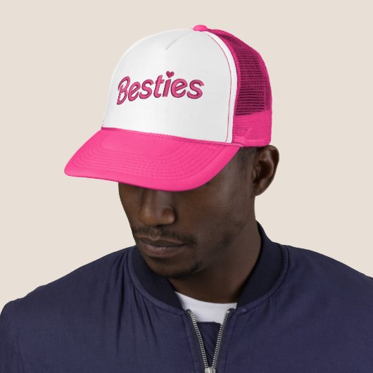 Pink Besties Trucker Pet (In situ)