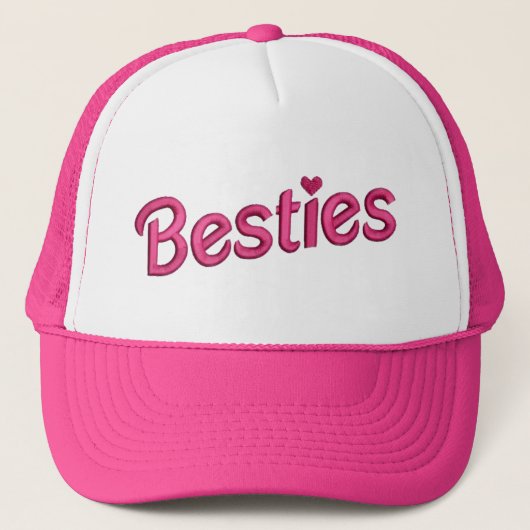 Pink Besties Trucker Pet (Voorkant)