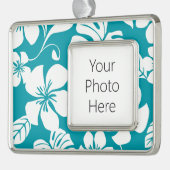 PINK BIKINI (AQUAMARINE) VERZILVERD OMLIJST ORNAMENT (Links)